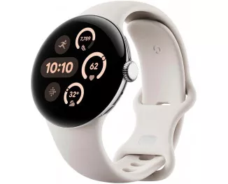 Смарт-часы Google Pixel Watch 3 41mm Wi-Fi Polished Silver Aluminum Case / Porcelain Active Band