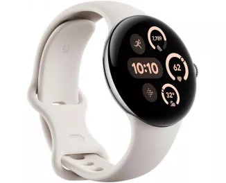 Смарт-часы Google Pixel Watch 3 41mm Wi-Fi Polished Silver Aluminum Case / Porcelain Active Band