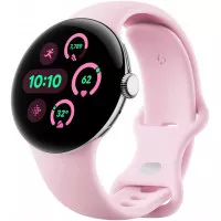 Смарт-часы Google Pixel Watch 3 41mm Wi-Fi Polished Silver Aluminum Case / Rose Quartz Active Band