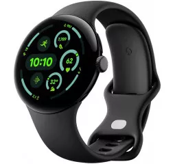 Смарт-часы Google Pixel Watch 3 45mm Wi-Fi Matte Black Aluminum Case / Obsidian Active Band