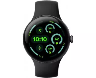 Смарт-часы Google Pixel Watch 3 45mm Wi-Fi Matte Black Aluminum Case / Obsidian Active Band