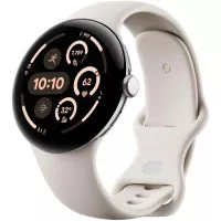 Смарт-часы Google Pixel Watch 3 45mm Wi-Fi Polished Silver Aluminum Case / Porcelain Active Band