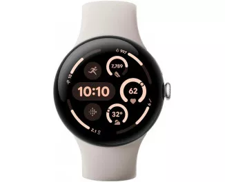 Смарт-годинник Google Pixel Watch 3 45mm Wi-Fi Polished Silver Aluminum Case / Porcelain Active Band