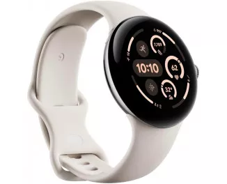 Смарт-годинник Google Pixel Watch 3 45mm Wi-Fi Polished Silver Aluminum Case / Porcelain Active Band