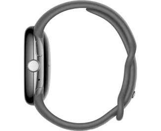 Смарт-годинник Google Pixel Watch LTE Polished Silver case / Charcoal Active band EU (GA04303-DE)