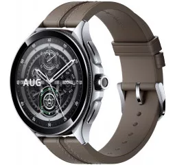 Смарт-часы Xiaomi Watch 2 Pro Bluetooth Silver Case with Brown Leather Strap (BHR7216GL)