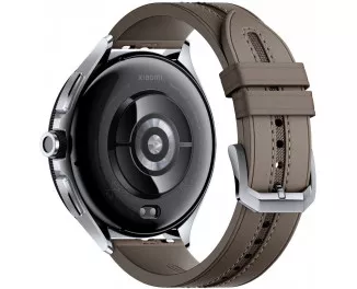 Смарт-часы Xiaomi Watch 2 Pro Bluetooth Silver Case with Brown Leather Strap (BHR7216GL)
