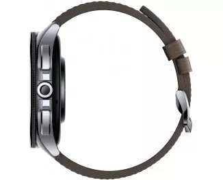 Смарт-часы Xiaomi Watch 2 Pro Bluetooth Silver Case with Brown Leather Strap (BHR7216GL) (UA)