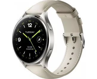 Смарт-часы Xiaomi Watch 2 Titan Gray Case with White Leather Strap (BHR9306GL) Global