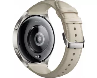 Смарт-часы Xiaomi Watch 2 Titan Gray Case with White Leather Strap (BHR9306GL) Global