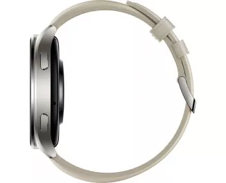 Смарт-часы Xiaomi Watch 2 Titan Gray Case with White Leather Strap (BHR9306GL) Global