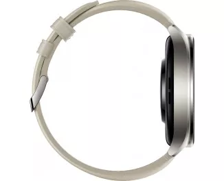 Смарт-часы Xiaomi Watch 2 Titan Gray Case with White Leather Strap (BHR9306GL) Global