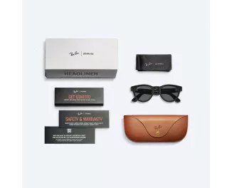 Смарт-окуляри Ray-Ban Meta Headliner Matte Black Frame/Charcoal Black Lenses (RW4009 601S87 50-23)