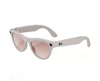 Смарт-очки Ray-Ban Meta Skyler Shiny Chalky Gray/Gradient Cinnamon Pink (RW4010 670013 52-20)