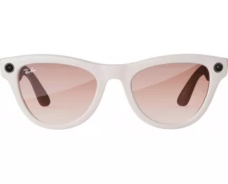 Смарт-очки Ray-Ban Meta Skyler Shiny Chalky Gray/Gradient Cinnamon Pink (RW4010 670013 52-20)