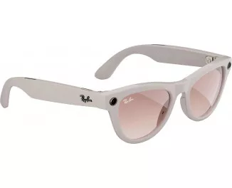 Смарт-очки Ray-Ban Meta Skyler Shiny Chalky Gray/Gradient Cinnamon Pink (RW4010 670013 52-20)