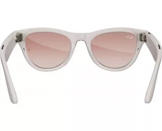 Смарт-очки Ray-Ban Meta Skyler Shiny Chalky Gray/Gradient Cinnamon Pink (RW4010 670013 52-20)