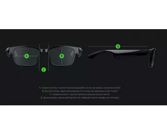 Смарт-очки Razer Anzu Smart Glasses Round Design L Blue Light and Sunglass Lens Bundle (RZ82-03630400-R3M1)