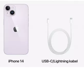 Смартфон Apple iPhone 14 128 Gb eSIM Purple (MPUX3)