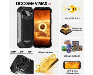 Смартфон Doogee V Max 12/256GB Black