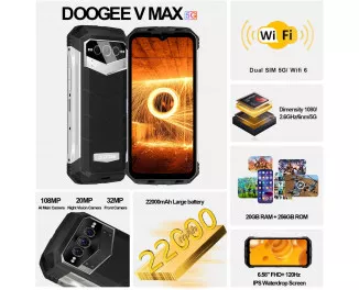 Смартфон Doogee V Max 12/256GB Silver