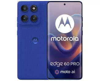 Смартфон Motorola Edge 60 Pro 5G 12/512GB Dazzling Blue (PB7X0069RS) UA