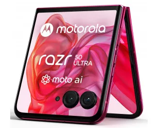 Смартфон Motorola Razr 50 Ultra 12/512GB Hot Pink (PB1T0103RS)
