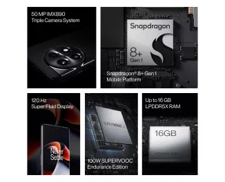 Смартфон OnePlus 11R 5G 16/256GB Galactic Silver