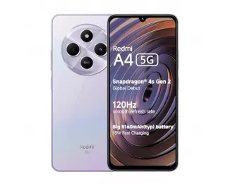 Смартфон Xiaomi Redmi A4 5G 4/128GB Sparkle Purple Global