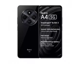 Смартфон Xiaomi Redmi A4 5G 4/128GB Starry Black Global