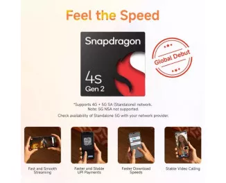 Смартфон Xiaomi Redmi A4 5G 4/128GB Starry Black Global