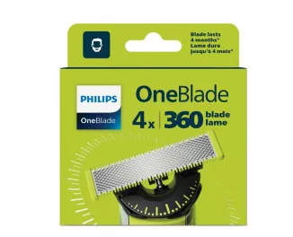 Сменное лезвие PHILIPS OneBlade 360 4-Pack (QP440/50)
