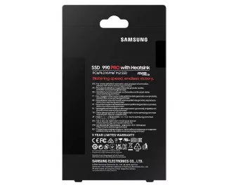 SSD накопичувач 1 TB Samsung 990 PRO with Heatsink (MZ-V9P1T0CW)