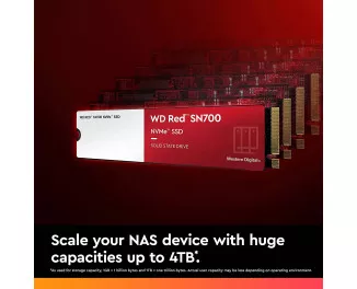 SSD накопитель 1 TB WD SN700 Red (WDS100T1R0C)