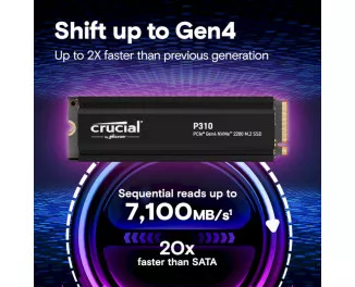 SSD накопитель 2 TB Crucial P310 with heatsink (CT2000P310SSD5) OEM