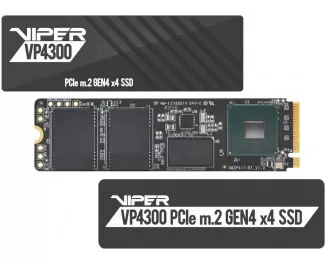SSD накопитель 2 TB Patriot Viper VP4300 M.2 2280 PCIe 4.0 x4 3D TLC (VP4300-2TBM28H)