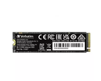 SSD накопичувач 2 TB Verbatim Vi5000 (0023942318279)