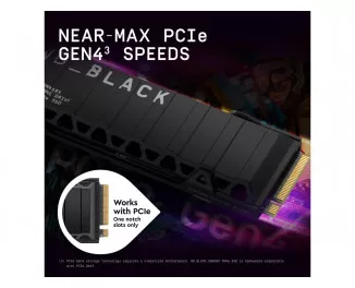 SSD накопичувач 2 TB WD Black SN850X with Heatsink (WDS200T2XHE)