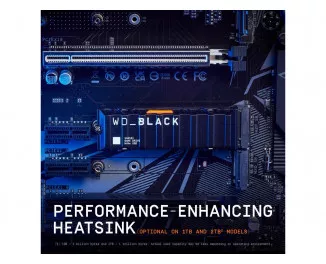 SSD накопичувач 2 TB WD Black SN850X with Heatsink (WDS200T2XHE)