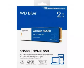 SSD накопичувач 2 TB WD Blue SN580 (WDS200T3B0E)