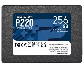 SSD накопитель 256Gb Patriot P220 (P220S256G25)