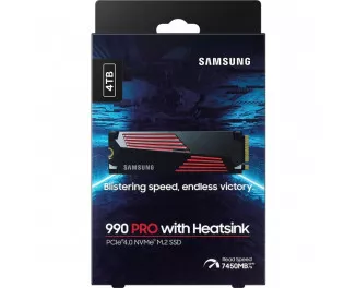 SSD накопитель 4 TB Samsung 990 PRO with Heatsink (MZ-V9P4T0GW)