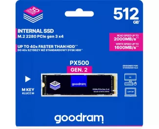 SSD накопитель 512Gb GOODRAM PX500 G.3 (SSDPR-PX500-512-80-G3)