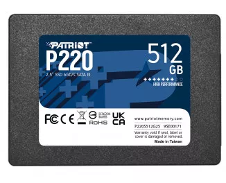 SSD накопичувач 512Gb Patriot P220 (P220S512G25)