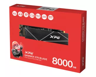 SSD накопитель 8 TB ADATA XPG Gammix S70 Blade (AGAMMIXS70B-8000G-CS)