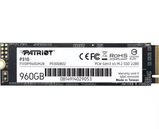 SSD накопичувач 960Gb Patriot P310 (P310P960GM28)