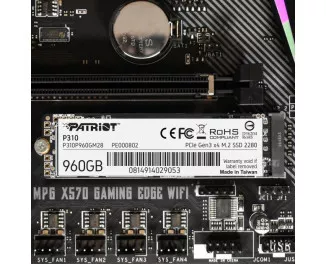 SSD накопитель 960Gb Patriot P310 (P310P960GM28)