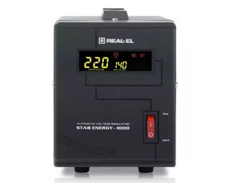 Стабілізатор напруги REAL-EL Stab Energy-1000 Black