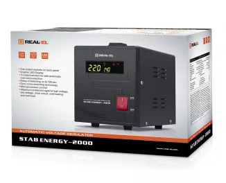 Стабилизатор напряжения REAL-EL Stab Energy-2000 Black