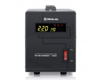 Стабилизатор напряжения REAL-EL Stab Energy-500 Black